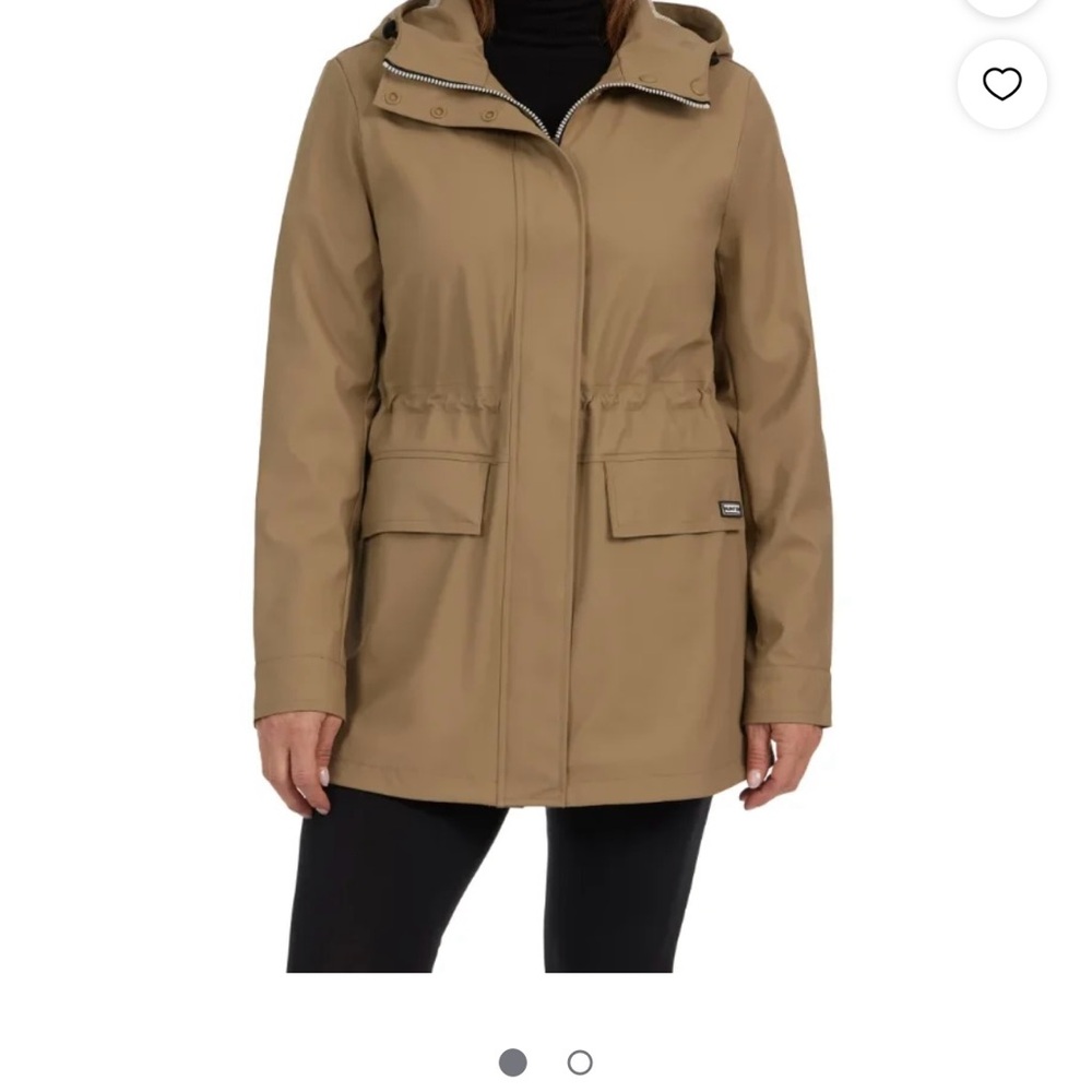 Hunter Ladies' Rubberized Rain Jacket, Tan,